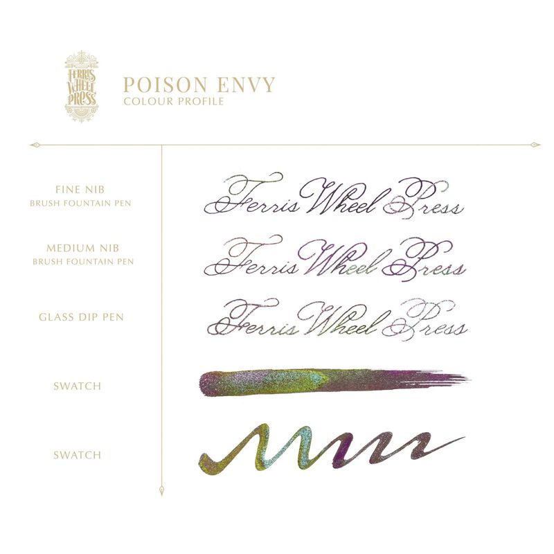 Ferris Wheel Press Fountain Pen Ink 20ml - FerriTales&trade; Poison Envy image number 2